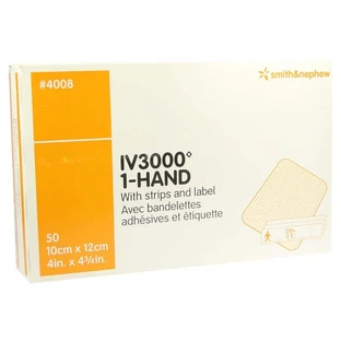 Opsite IV 3000 - Cerotti trasparenti per cannule, 10 x 12 cm, confezione da 50 pezzi