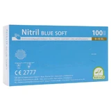 Jednorazowe rękawiczki nitrylowe, rozmiar XL, niebieskie, opakowanie 100 sztuk