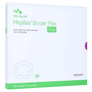 Pansement en mousse Mepilex Border Flex, 13 x 1 cm, 5 pièces