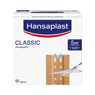 Hansaplast Classic Adhesive Bandage Roll, 5 m x 4 cm, 1 roll