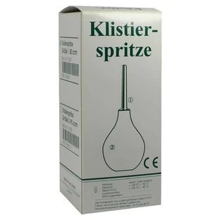 Klysma-spuit, maat 1, peervormig met slang, 80 g, 1 stuk