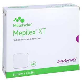 Mepilex XT 5x5 cm Foam Dressing, 5 pieces