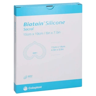 Biatain-siliconen-schuimverband, klein (15 x 19 cm), 5 stuks