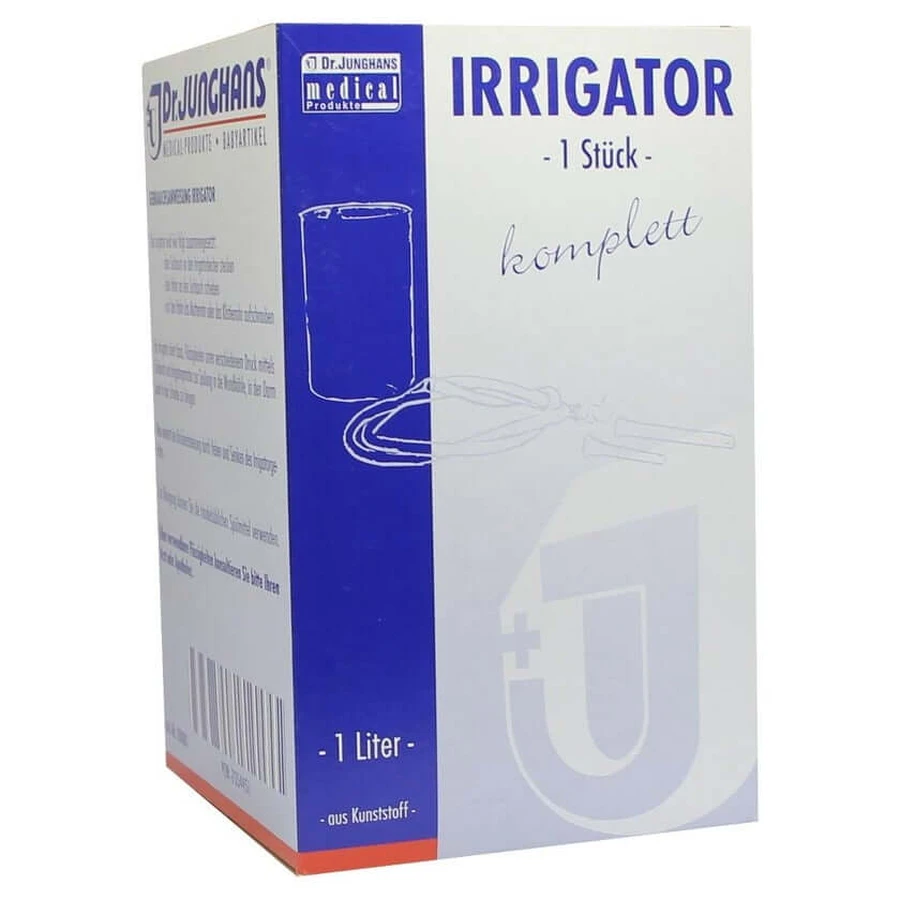 Irrigator, all-plastic, 1 L, 1 pc