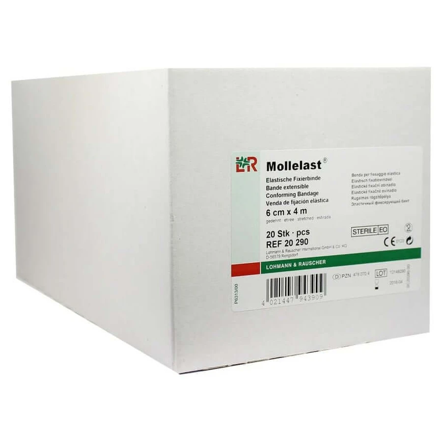 Mollelast Binden 6 cmx4 m steril einz.ve 20 St