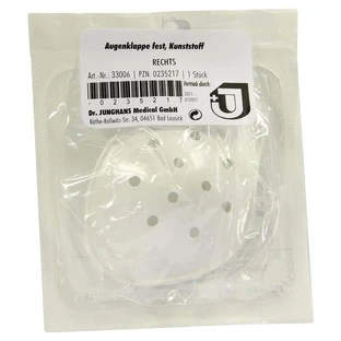 Plastic eye patch, right, fixed, 1 pc