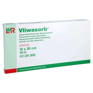 Compresas absorbentes superabsorbentes Vliwasorb, estériles, paquete de 10 unidades