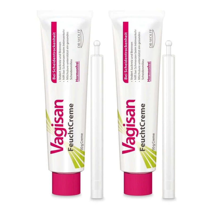 Crema hidratante Vagisan, paquete doble, 2 x 50 g