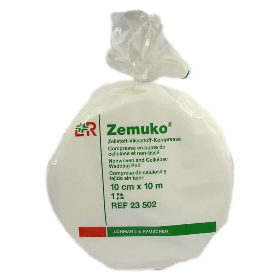 Zemuko Non-woven Fabric, compressed and rolled, 10 cm x 10 cm, 1 piece