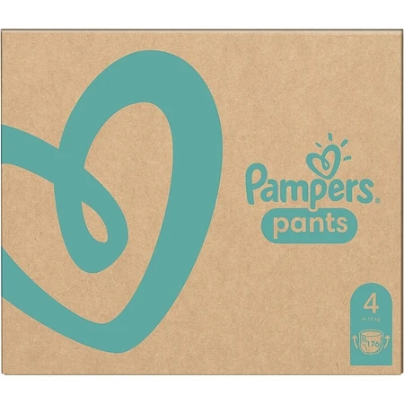 Stop&amp;Protect XXL Box diaper pants, No.4, 9-15 kg, 176 pcs, Pampers