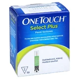Tiras reactivas para medir la glucosa en sangre ONE Touch Select Plus, paquete de 50