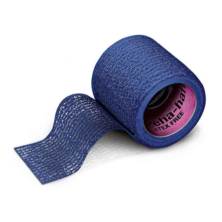 PEHA-HAFT Color Adhesive Bandage, Latex-Free, 4 cm x 4 m, Blue, 1 piece