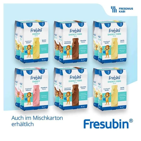 Frebini Energy Nutritional Drink for Children, Strawberry, 4 x 200 ml