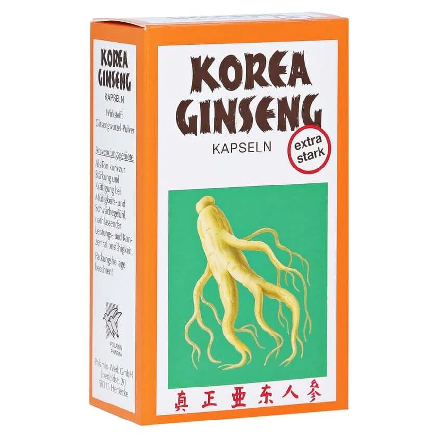 Koreaanse ginseng extra sterke capsules, 80 stuks