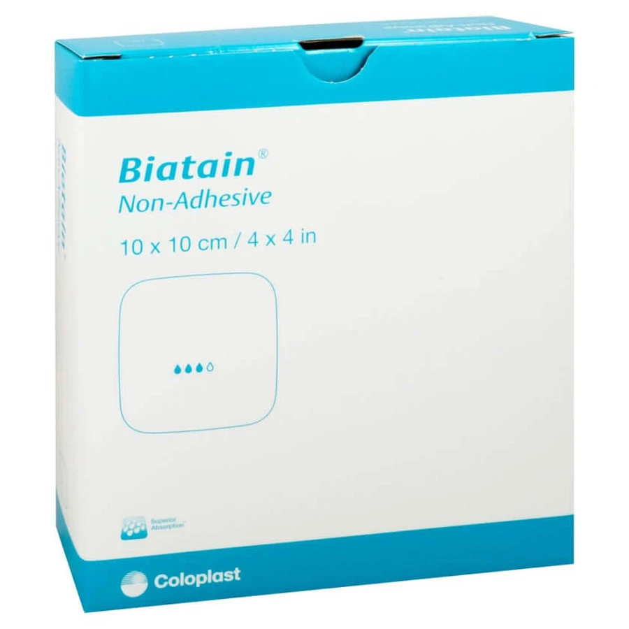 Biatain Foam Dressing 10x10 cm, non-adhesive, 10 pcs
