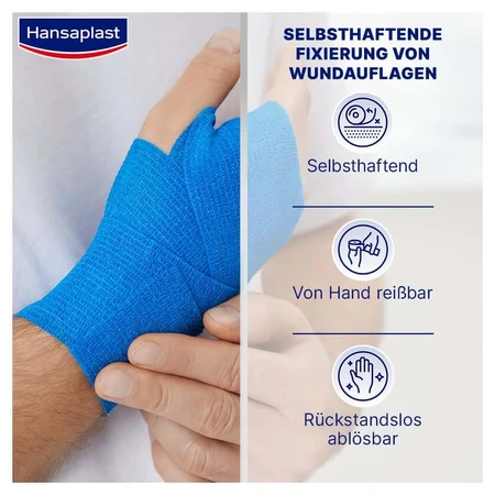 Hansaplast zelfklevend pleister, 6 cm x 4 cm, 1 stuk