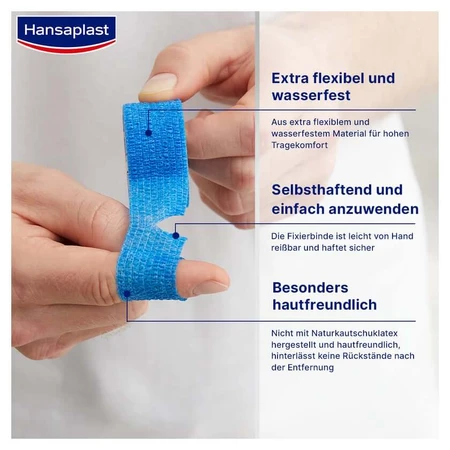 Hansaplast zelfklevend pleister, 6 cm x 4 cm, 1 stuk