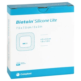 Apósito de espuma Biatain Silicone Lite, 7,5 x 7 cm, 10 unidades
