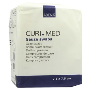 Gauze pads, 7.5 x 7.5 cm, non-sterile, 8-ply, 100 count