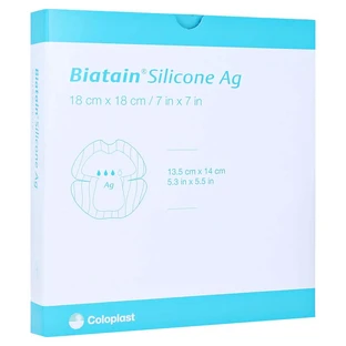 Biatain siliconen-AG-schuimverband voor de hiel, verpakking van 5 stuks