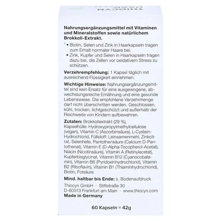 Thiocyn Hair Capsules, 60 Count