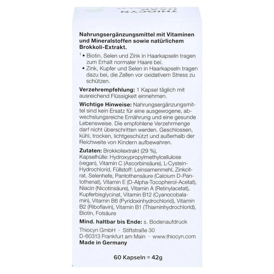 Thiocyn Hair Capsules, 60 Count