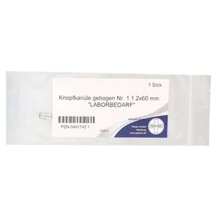 Curved Button Cannula No. 1, 1.2 x 60 mm, 1 pc