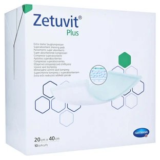 Zetuvit Plus Extra-Strong Absorbent Compress, Sterile, 10 Count