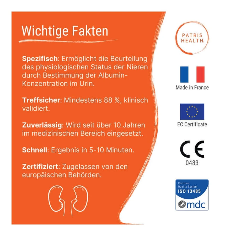 Patris Health Nierenfunktions-Selbsttest 1 St