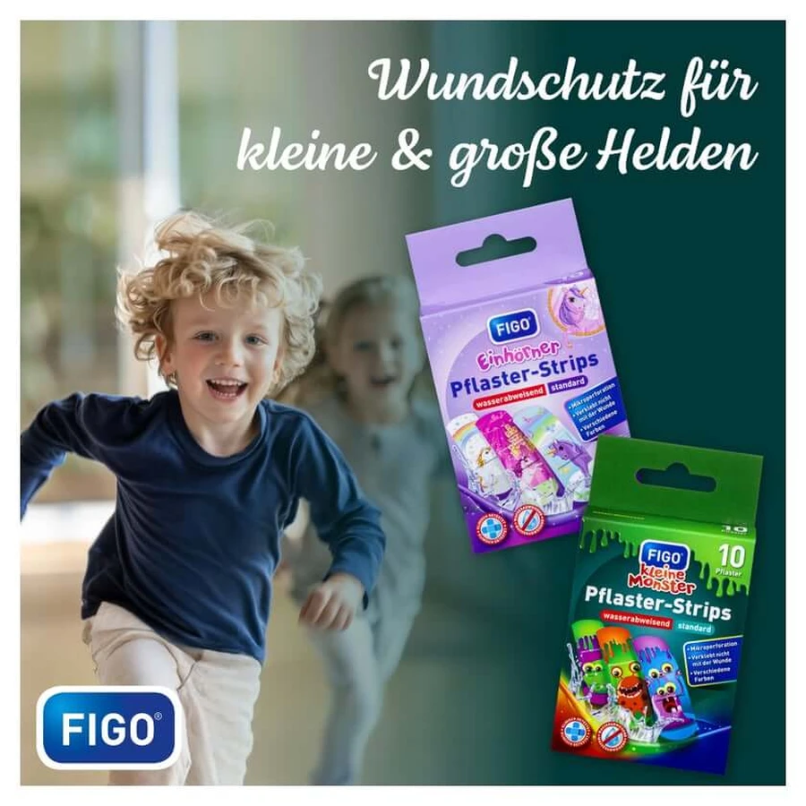 Pansements Figo pour enfants : Little Monsters (paquet de 10)