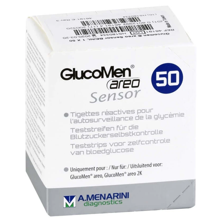 Tiras reactivas Glucomen areo Sensor, 50 unidades