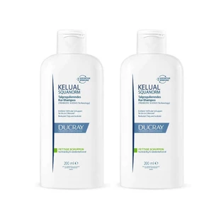 Ducray Kelual Caspa Grasa, Pack doble 2 x 400 ml