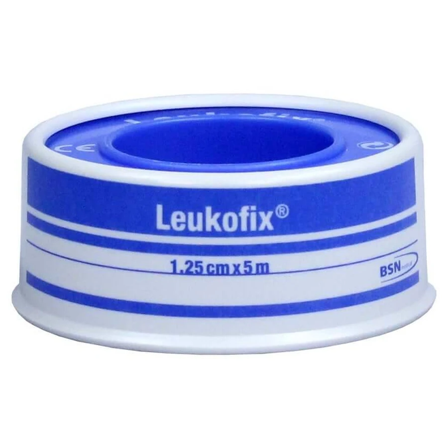 Pansement adhésif Leukofix, 1,25 cm x 5 m, 1 rouleau