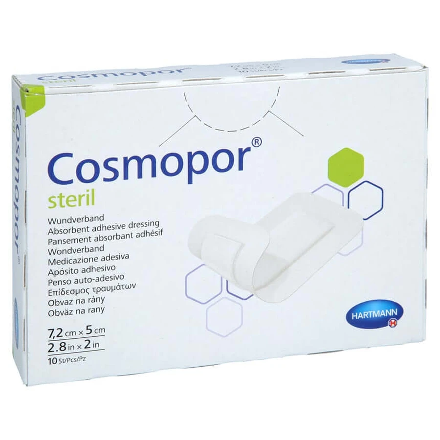Cosmopor Sterile Wound Dressing 5x7.2 cm, 10 Count