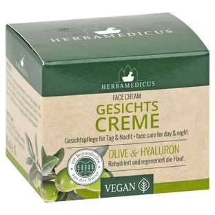 Crème visage à l'huile d'olive et à l'acide hyaluronique, 50 ml
