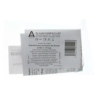Arabin geperforeerd kubusvormig pessarium, 29 mm, maat 1, 1 stuk