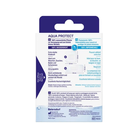 Apósitos Hansaplast Aqua Protect, paquete de 20
