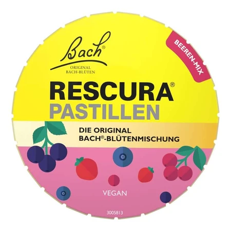 Pastylki do ssania Bach Flower Original Rescura – mieszanka jagodowa, 50 g: ceny i cechy