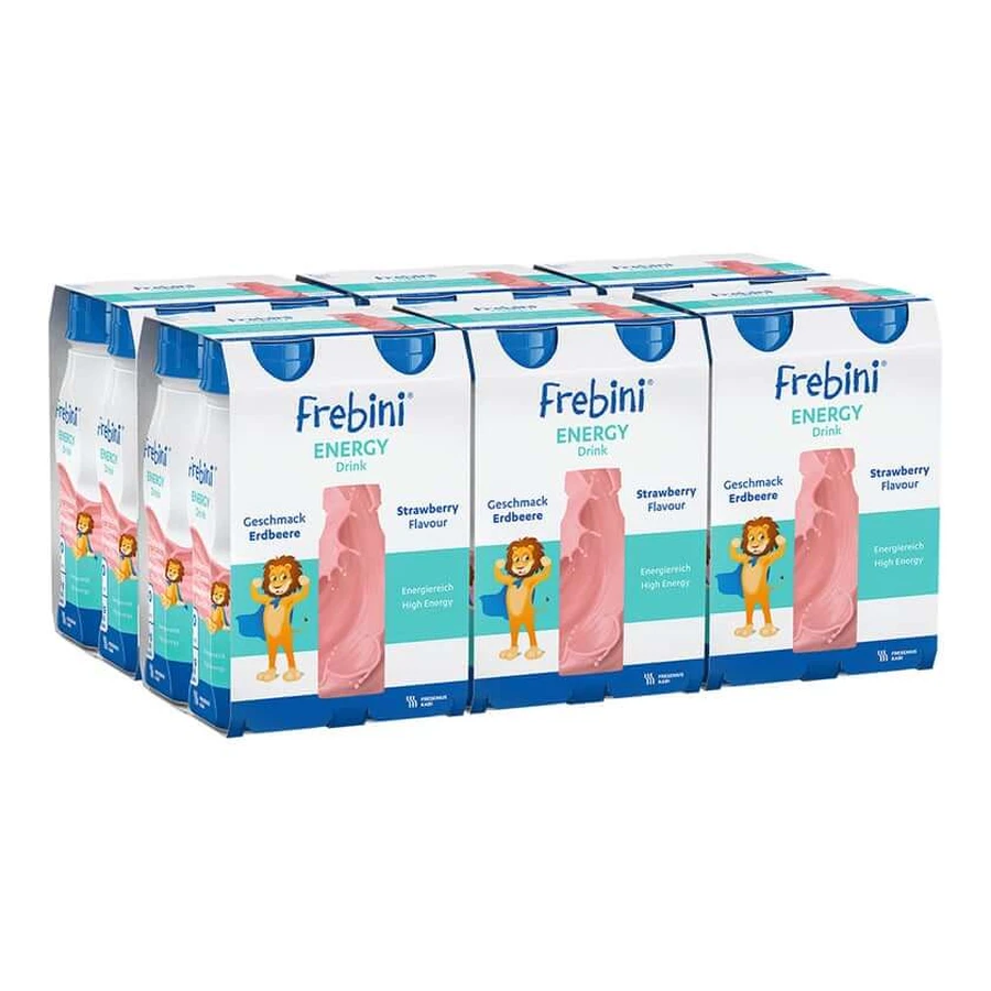 Boisson énergétique et nutritive Frebini, fraise, 6 x 4 x 200 ml