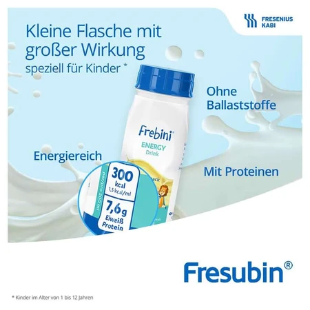 Boisson énergétique et nutritive Frebini, fraise, 6 x 4 x 200 ml