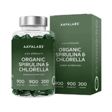 Aavalabs Biologische Spirulina & Chlorella-algen, 200 capsules