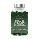 Aavalabs Organic Spirulina & Chlorella Algae, 200 Capsules