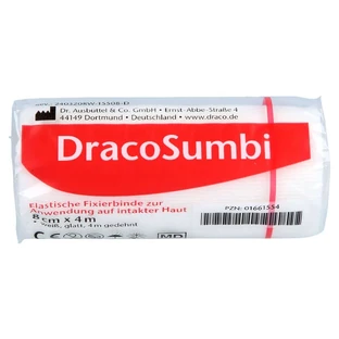 Dracosumbi-pleister, 8 cm x 4 m, wit, 1 stuk