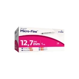 Seringă pentru insulină cu ac ultrafin 1 ml U100, 12,7 mm, 100 buc.