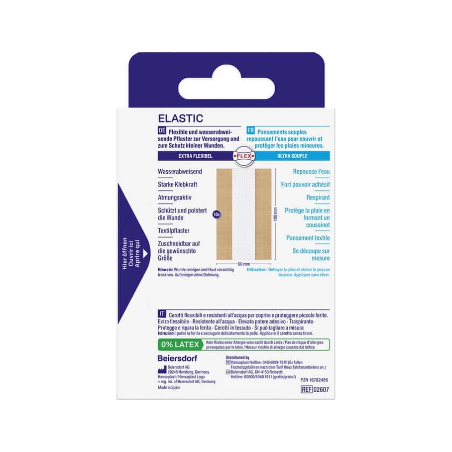 Bande élastique Hansaplast, 1 m x 6 cm, 1 pièce