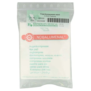 Eye compresses, 56x70 mm, sterile, 5 pieces