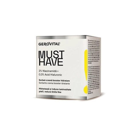 Gerovital Must Have Sorbete-Crema Booster Hidratante, 50 ml