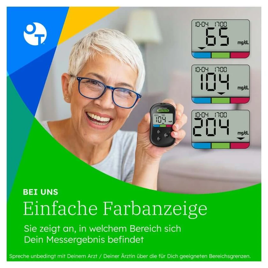 OneTouch Select Plus Flex bloedglucosemeter (mg/dL) 1 stuk