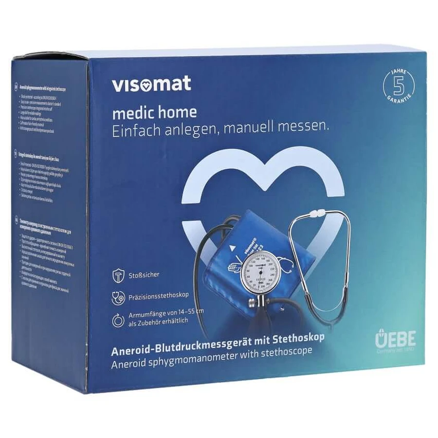 Visomat Medic Home M: estetoscopio y manguito para tensiómetro, 22–32 cm, 1 unidad