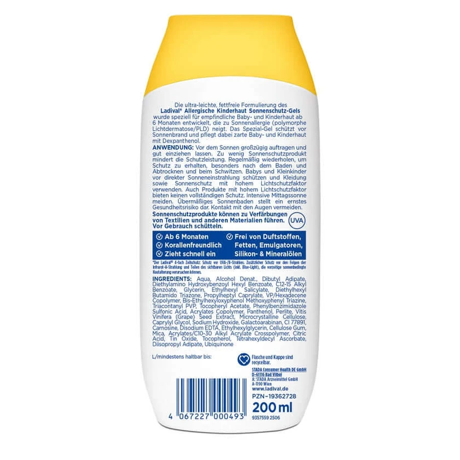 Ladival Recommended for Children's Skin 50+ Double Pack 2 x 200 ml